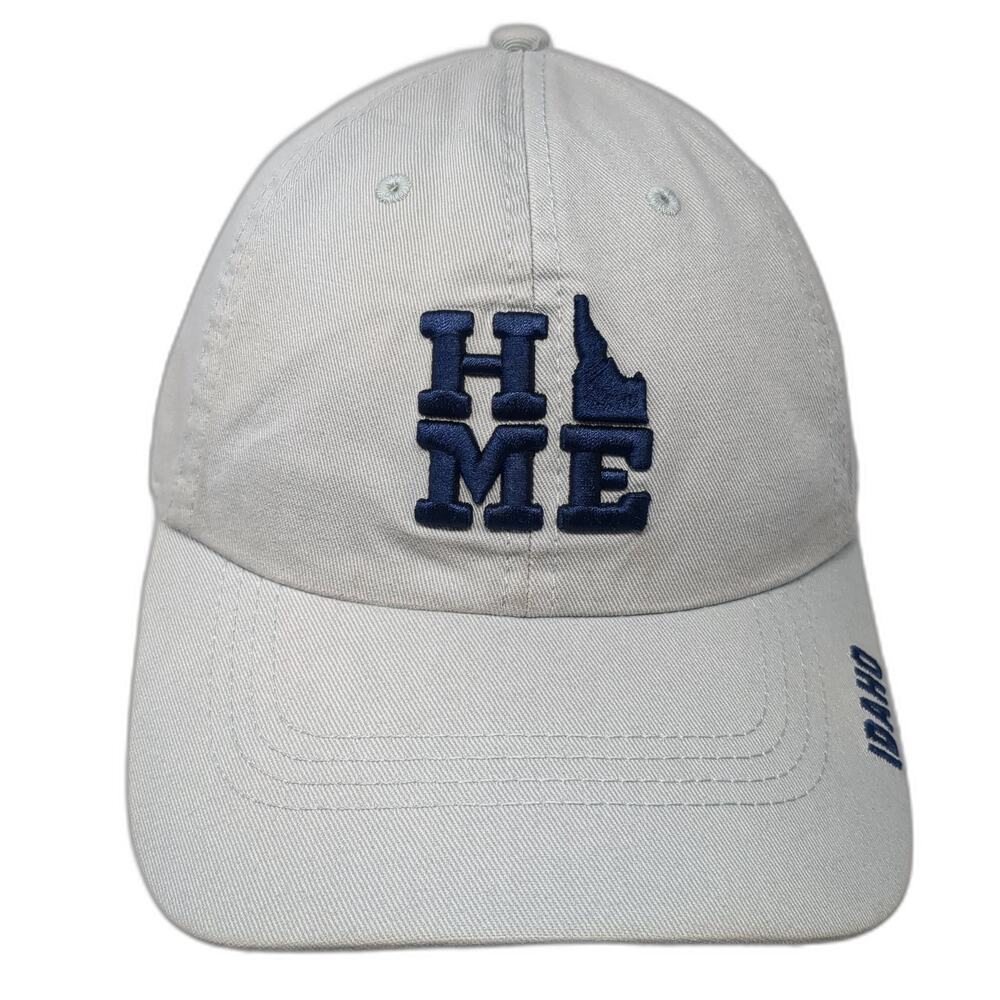 Home Idaho Slideback Hat Gray One Size Embroidered Adjustable Outdoor